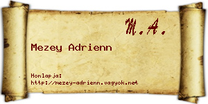 Mezey Adrienn névjegykártya