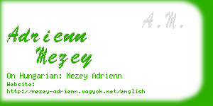 adrienn mezey business card